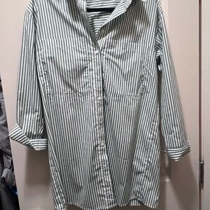 Abercrombie and Fitch Green Striped dress